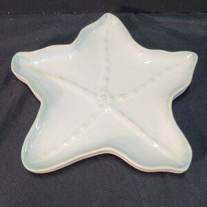 Set of 2 Home Studio Shoreline Collection Salad Luncheon Starfish Plate